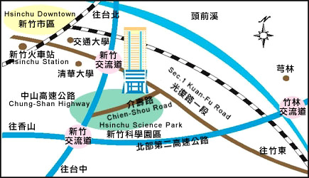 Map of Hsin Chu